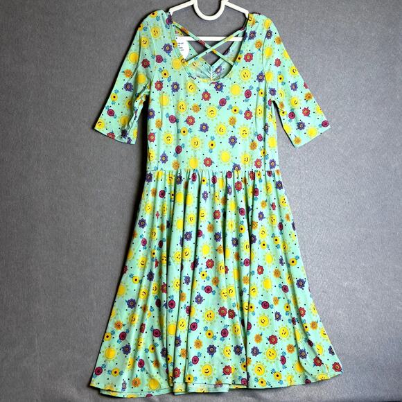 Dot Dot Smile NEW Green Sunshine Twirl Party School Ballerina Dress Girls Sz 11 - Picture 3 of 7